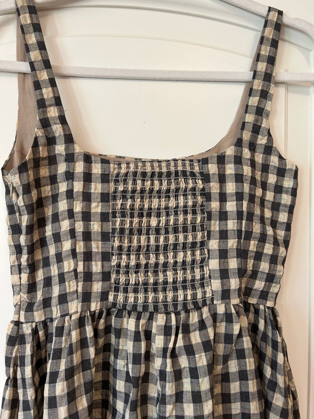 Princess Polly Black and Cream Gingham Midi Dress - Picture 6 of 9